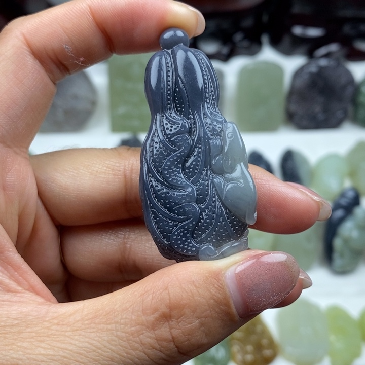 和田玉未镶嵌颈饰43