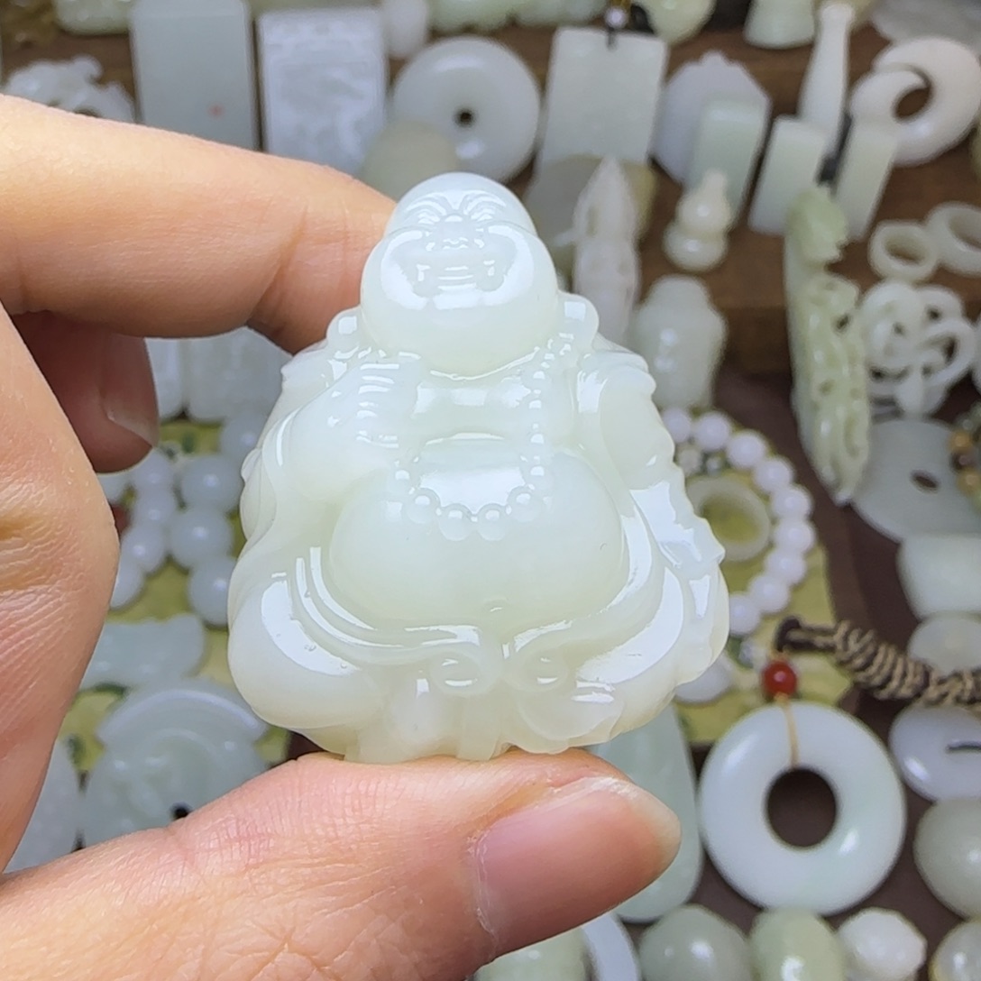 和田玉未镶嵌挂件