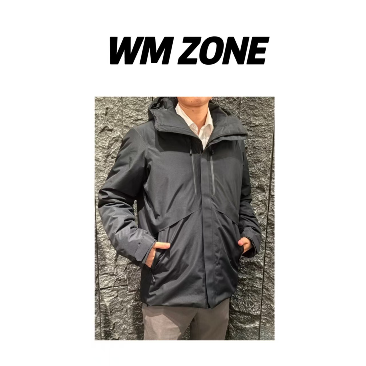 WM 4122 多口袋都市风连帽鹅绒服