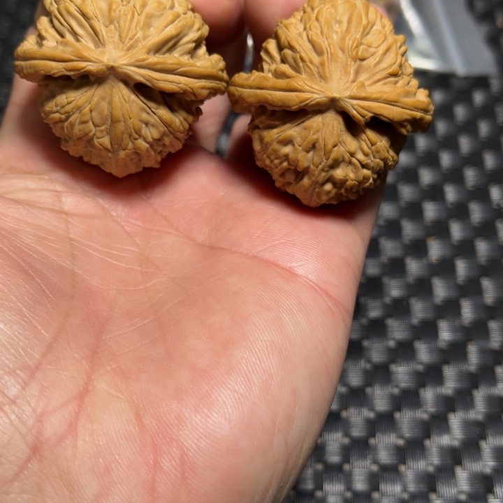 文玩核桃吊坠白狮子