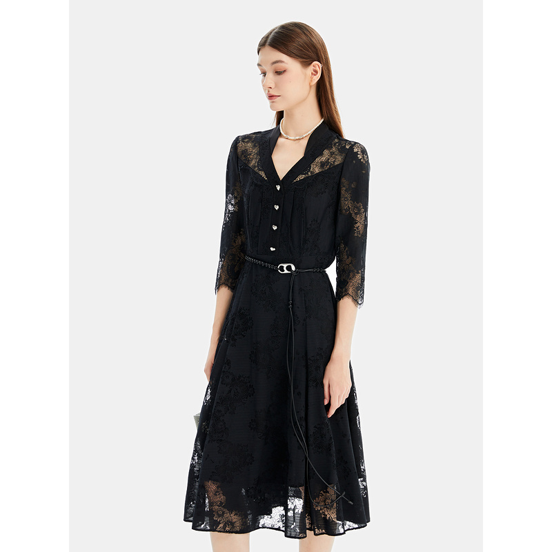 【丽公主专属】莱芙·艾迪儿中长袖连衣裙1V1L94171