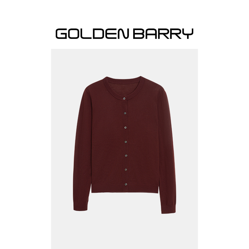 GOLDENBARRY|241205圆领毛织开衫