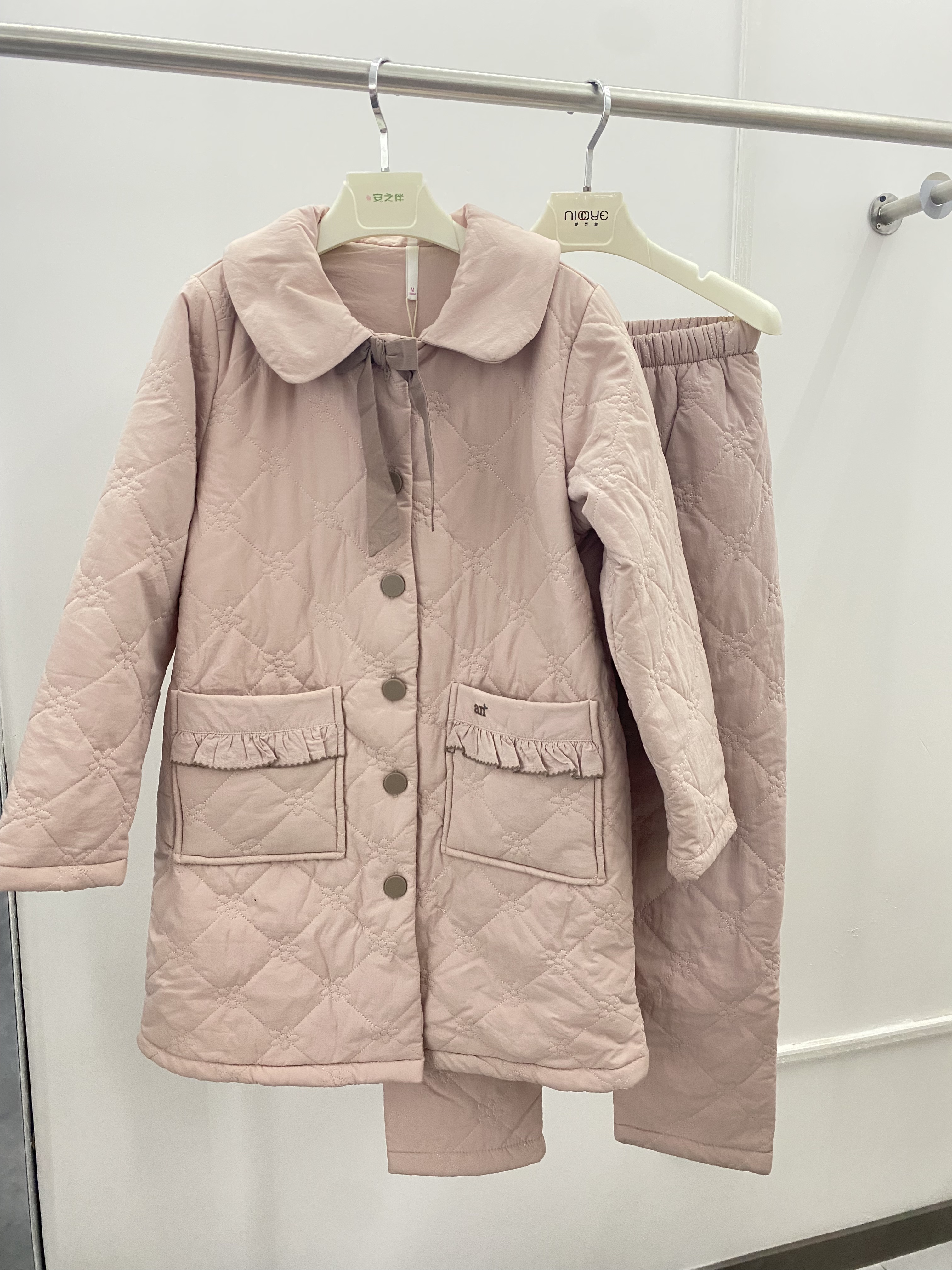 彩色品牌睡衣女士秋冬家居服20921