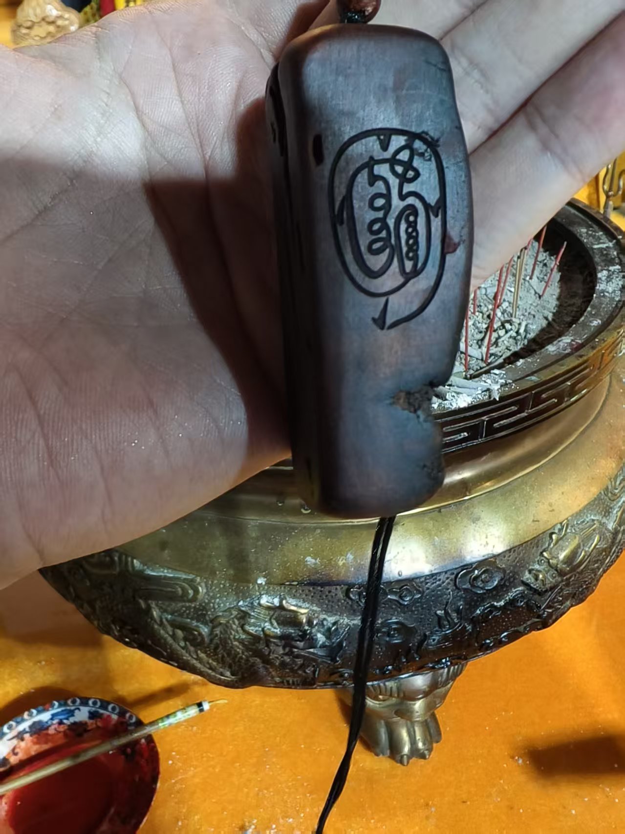 雷击枣木手把件 挂饰