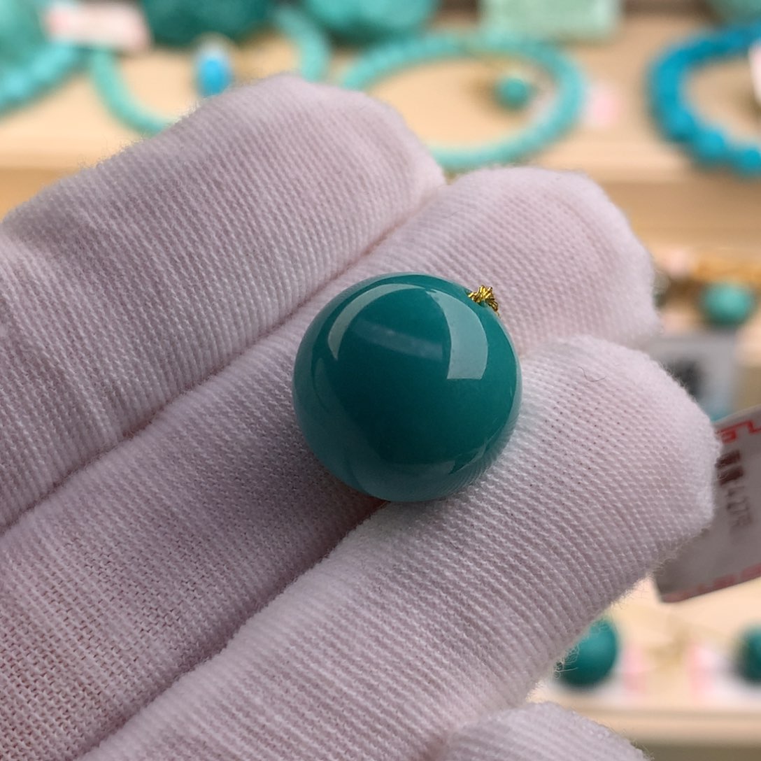 绿松石珠宝奇石未镶嵌14.7