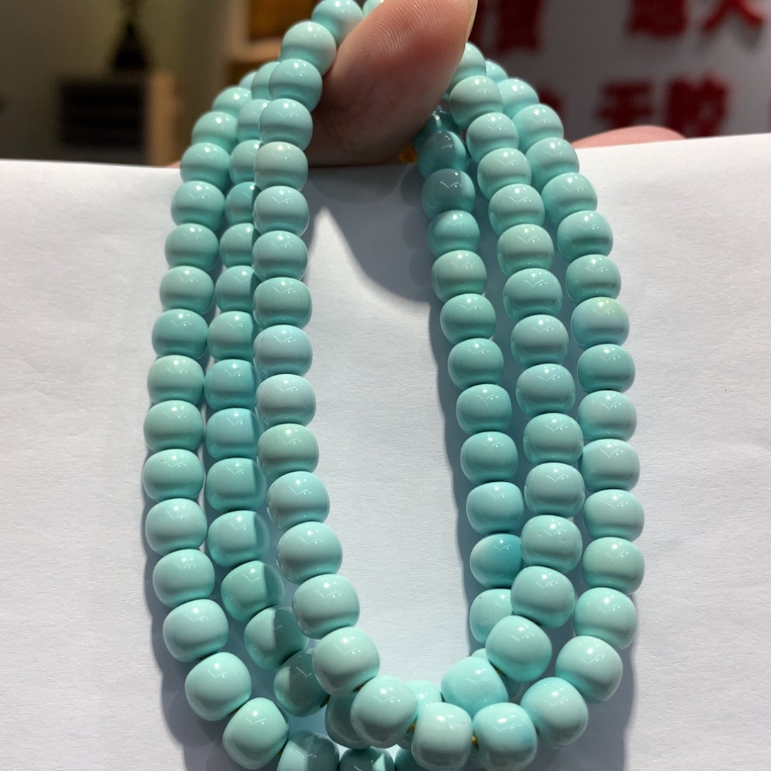 未镶嵌绿松石长链