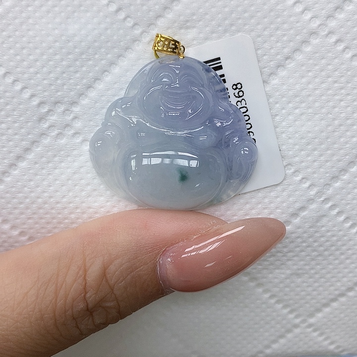 颈饰18K金镶嵌翡翠