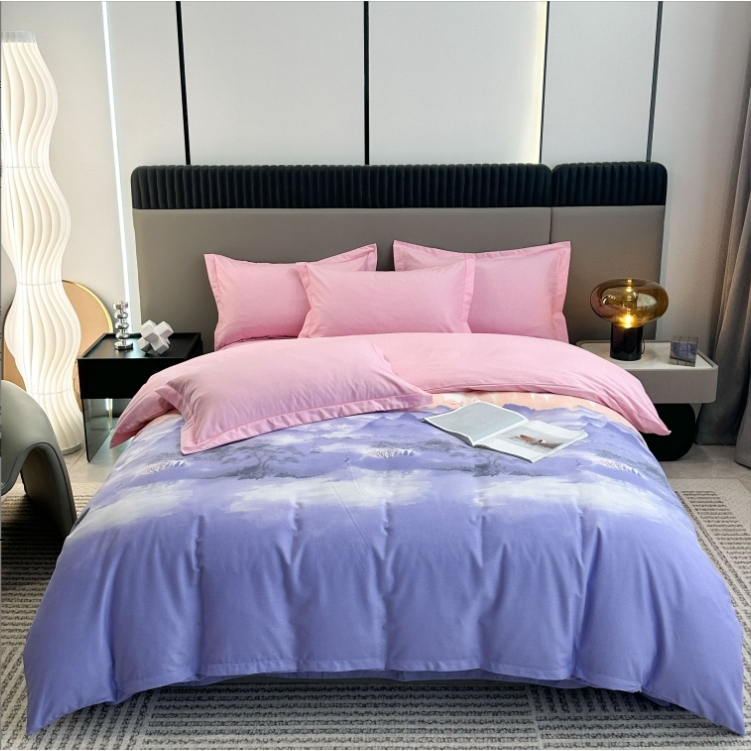 【锦鲤优选】高端床品纯棉四件套-水墨花染