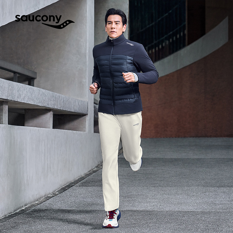 Saucony索康尼官方【彭于晏同款】男子都市生活简约针织长裤