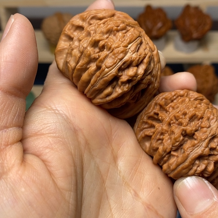 李***弹把件文玩核桃四座楼