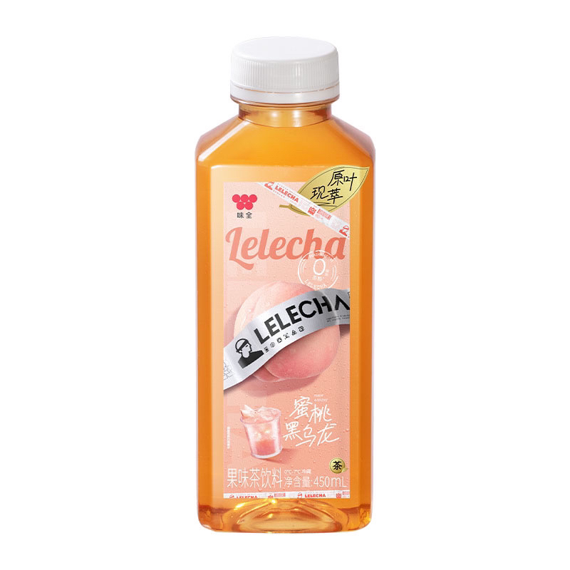味全乐乐茶蜜桃乌龙/西柚茉莉味450ml饮料