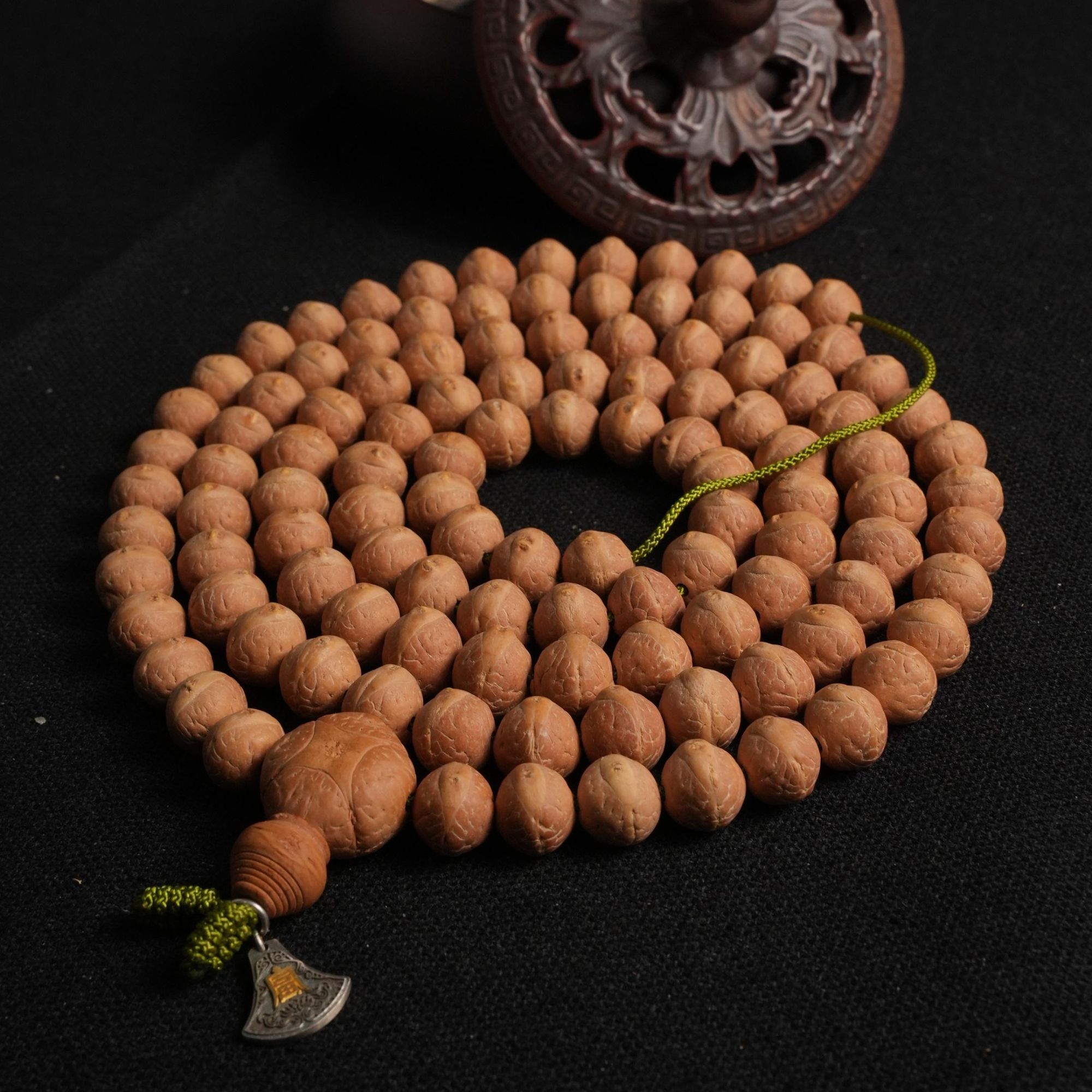 【龍五】10.5mm实心籽 矮桩粉红皮 眼睛超大 油性密度到顶 凤眼菩提