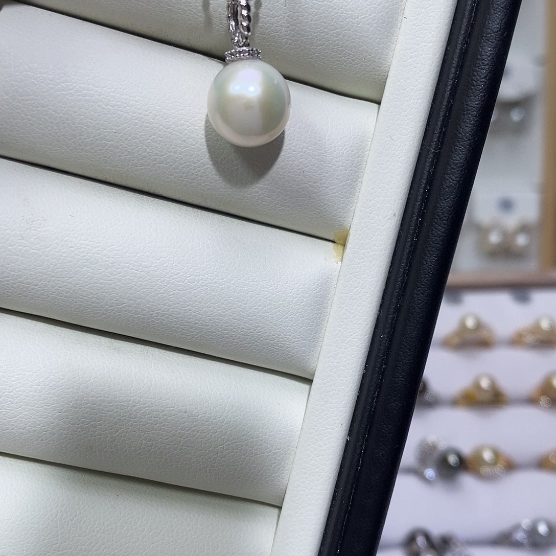 银S925镶嵌淡水珍珠颈饰