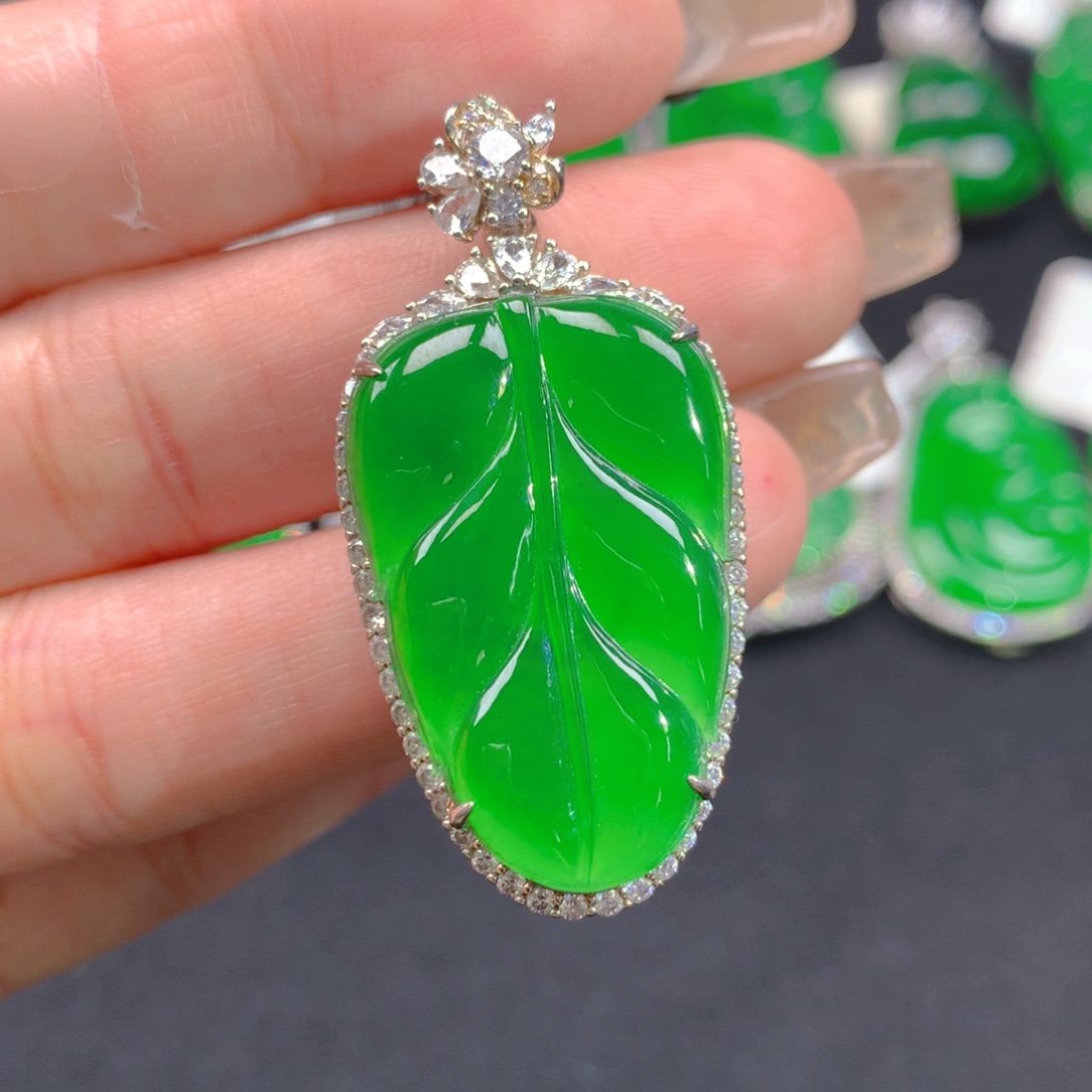 翡翠颈饰银S925镶嵌1111111111