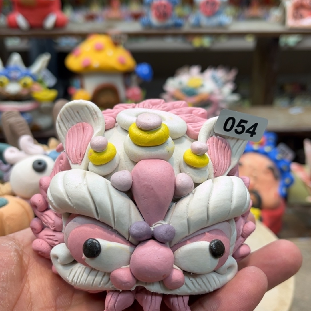 稀***法陶瓷纯手工抽象陶瓷摆件054