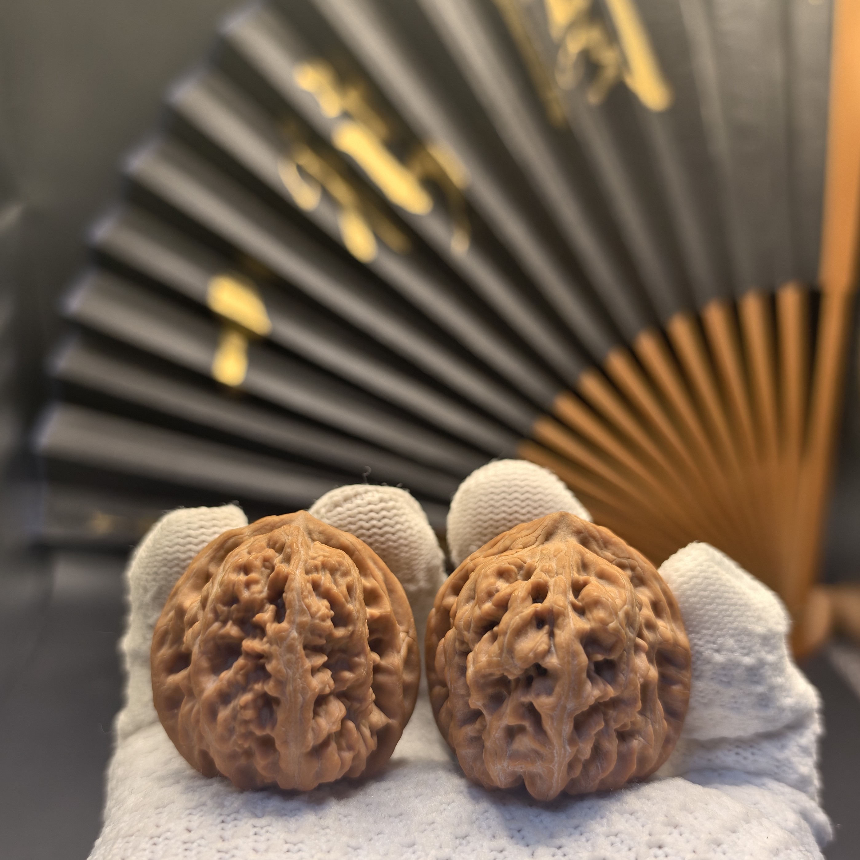 s3601全品 三羊谷文玩核桃 36边37肚36高 新果天然原生态油性 