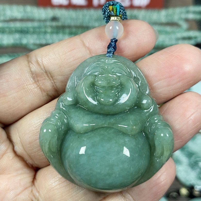 【闪购商品】翡翠颈饰未镶嵌玉吊坠翡翠玉大肚笑佛