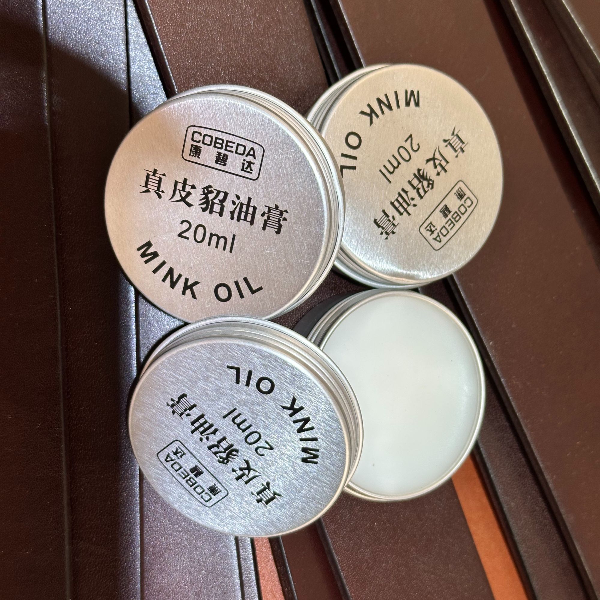 貂油膏植鞣真皮护理皮革皮衣保养油真皮护理膏滋养膏 透明无色