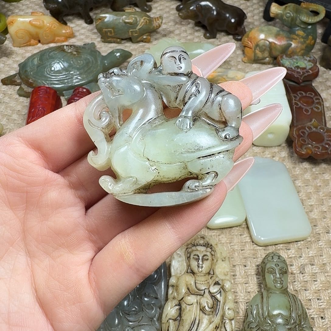 白玉菩提吊坠挂件