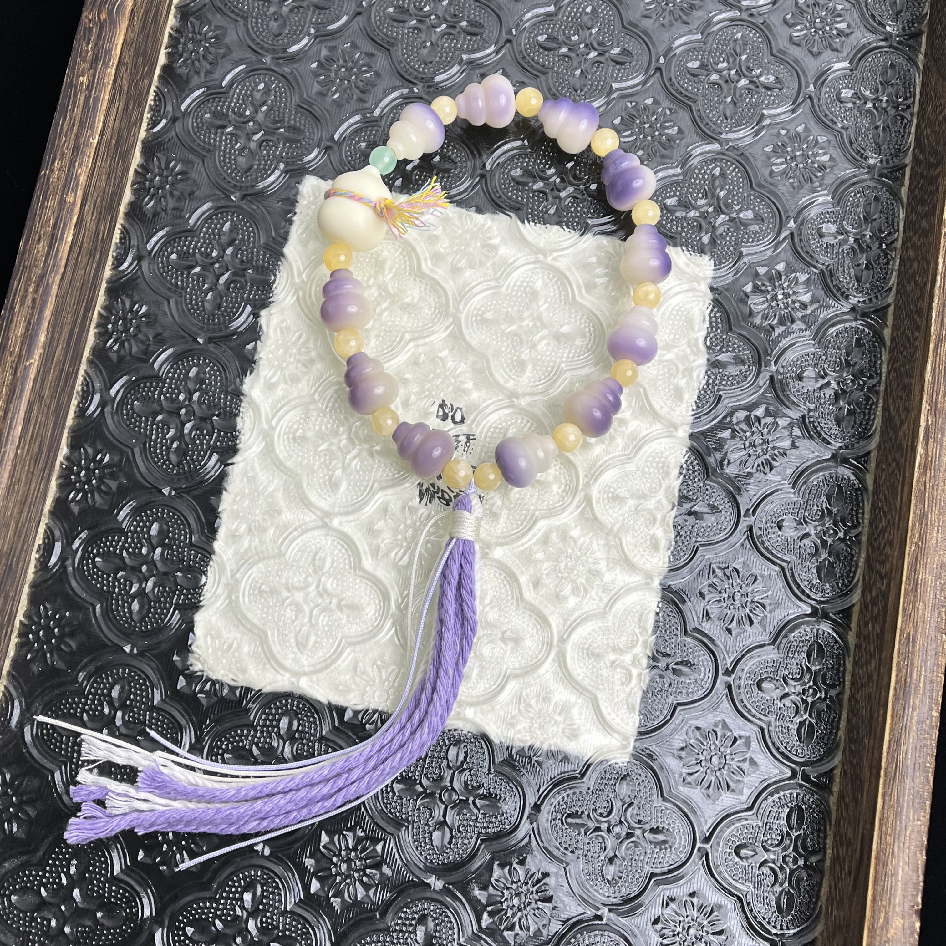 【缘浅12-13mm】菩提根紫飘葫芦手持 CP025-2554
