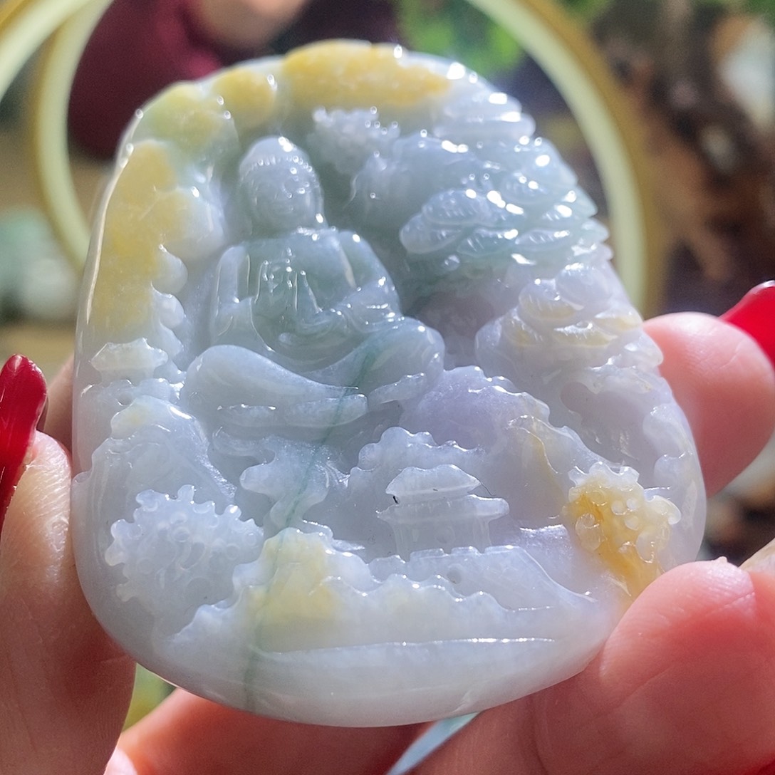 【闪购商品】翡翠颈饰未镶嵌观音