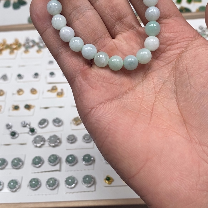 翡翠未镶嵌手链天然a货翡翠10
