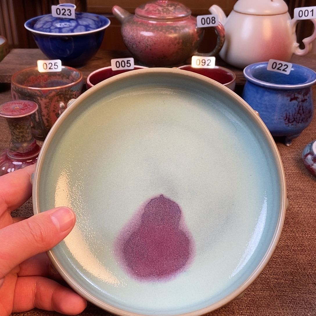 摆件钧瓷茶壶茶具