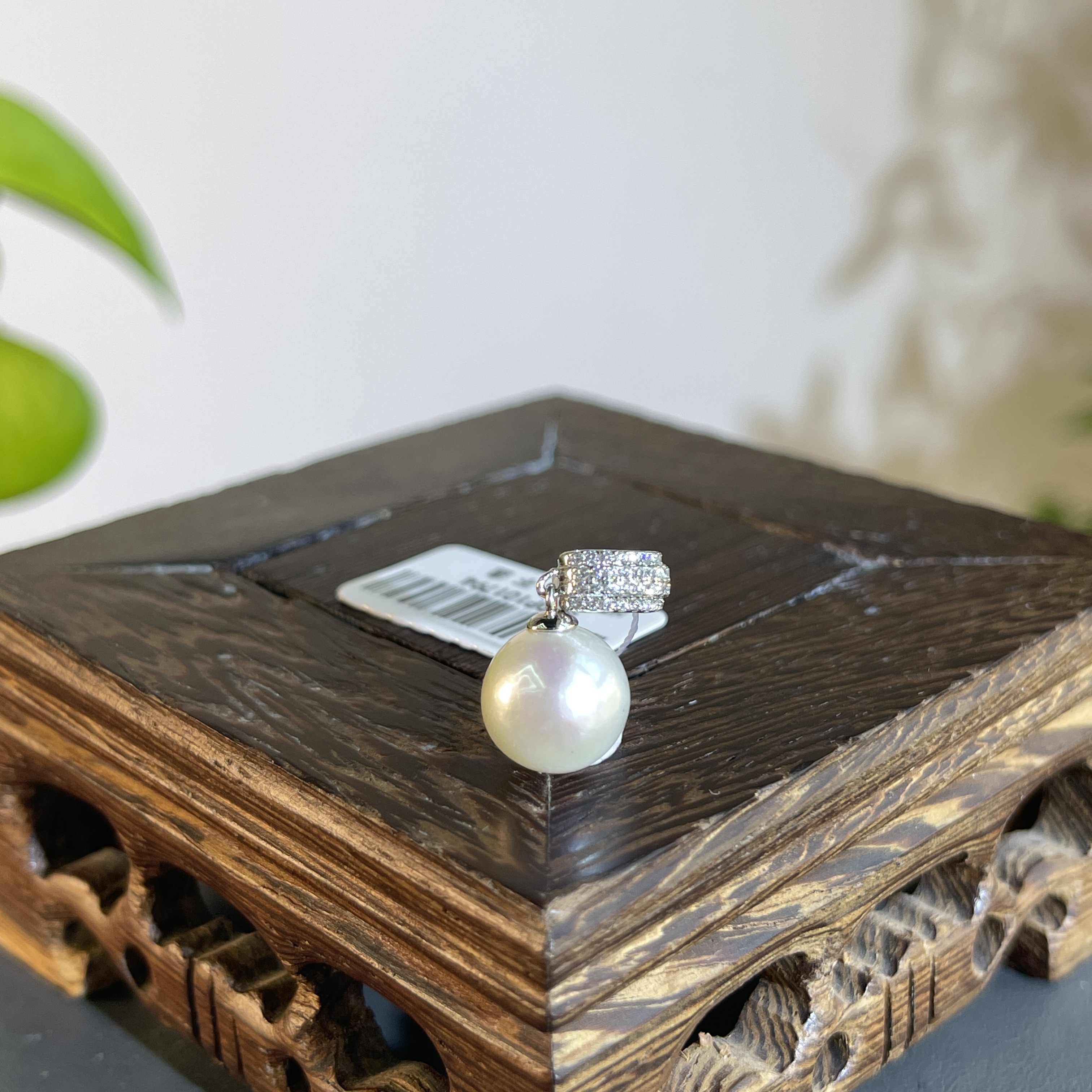 JCA24-22    S925银镶珍珠吊坠