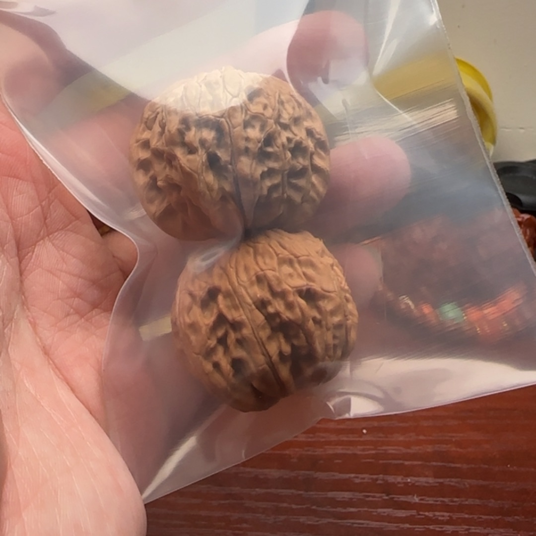 文玩核桃把件磨盘