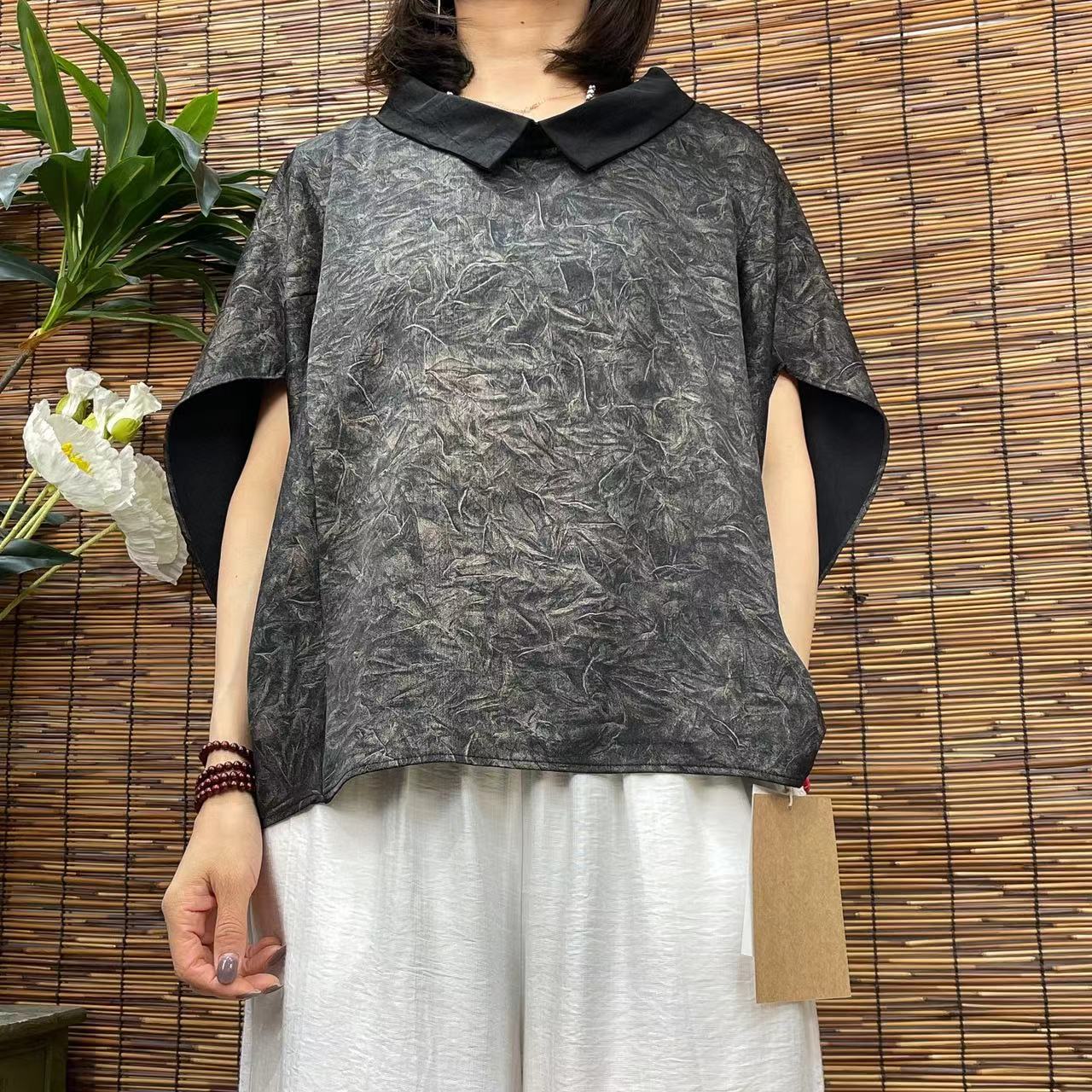 2192新款夏季宽松显瘦优雅气质T恤小衫QZ