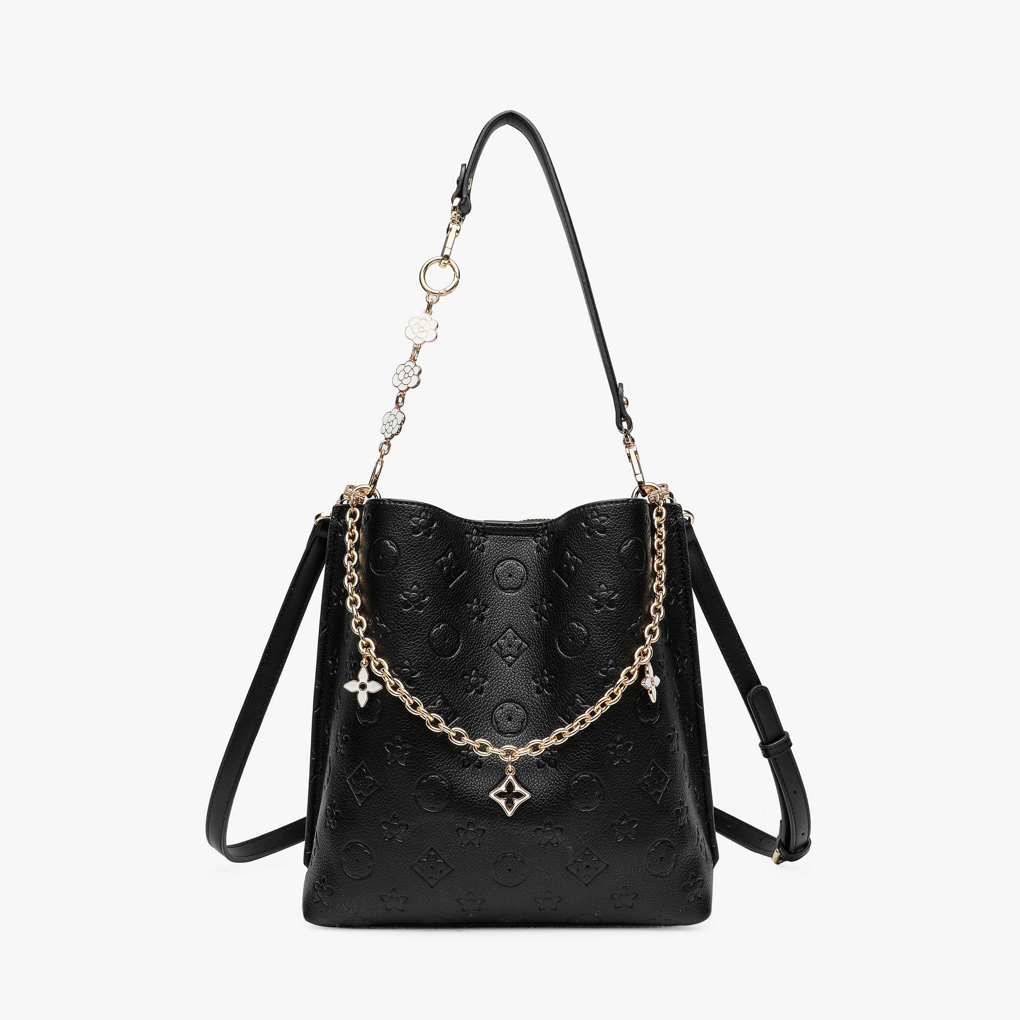 251005轻奢百搭压花手桶包22.5*23.5*11CM