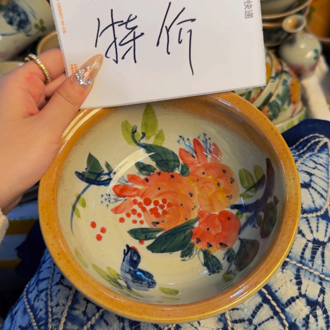 瓷片景德镇陶瓷手工手绘