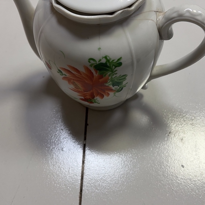 老***田茶壶标本带盖非完整