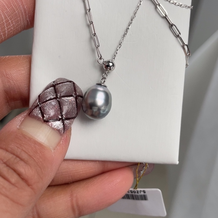 海水珍珠颈饰银S925镶嵌