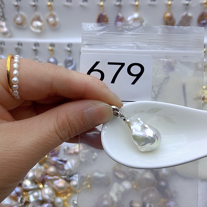 淡水珍珠颈饰银S925镶嵌