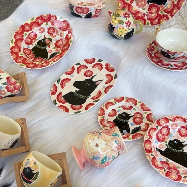 陶摆件景德镇陶瓷摆件猫猫猫04