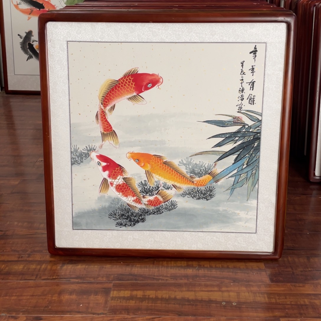 国画带框尺寸63*63厘米
