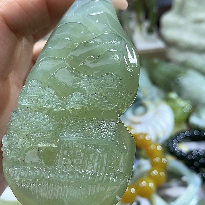 岫玉岫玉手把未镶嵌