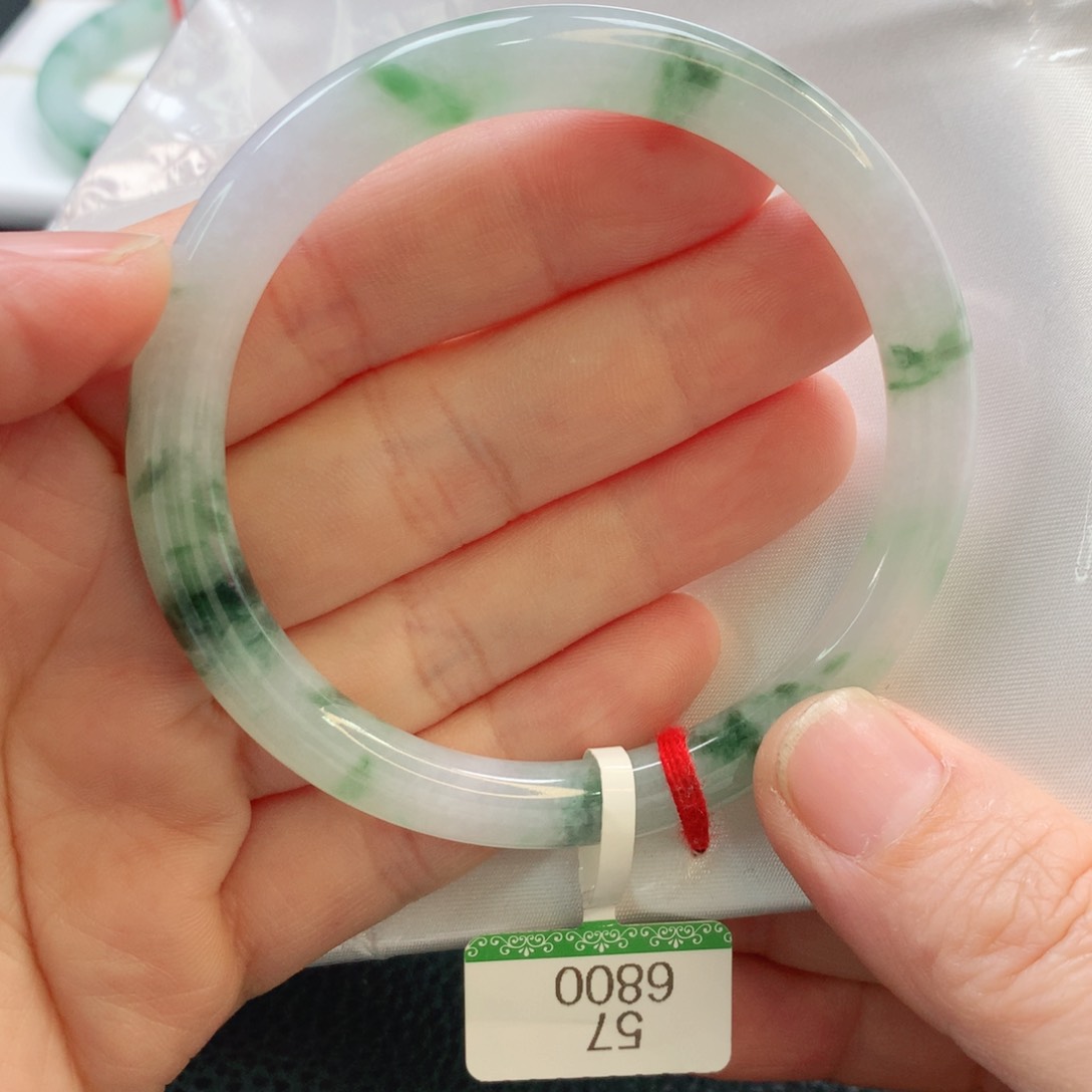 翡翠手镯未镶嵌57.8圆