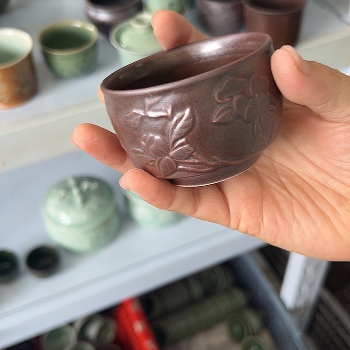 龙泉云间青瓷小米茶器