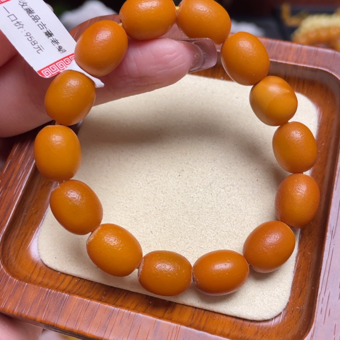 未镶嵌蜜蜡手链手串