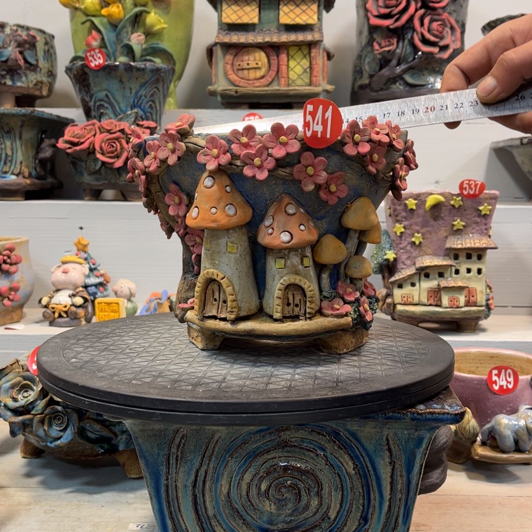 陶瓷微瑕541 陶然花盆