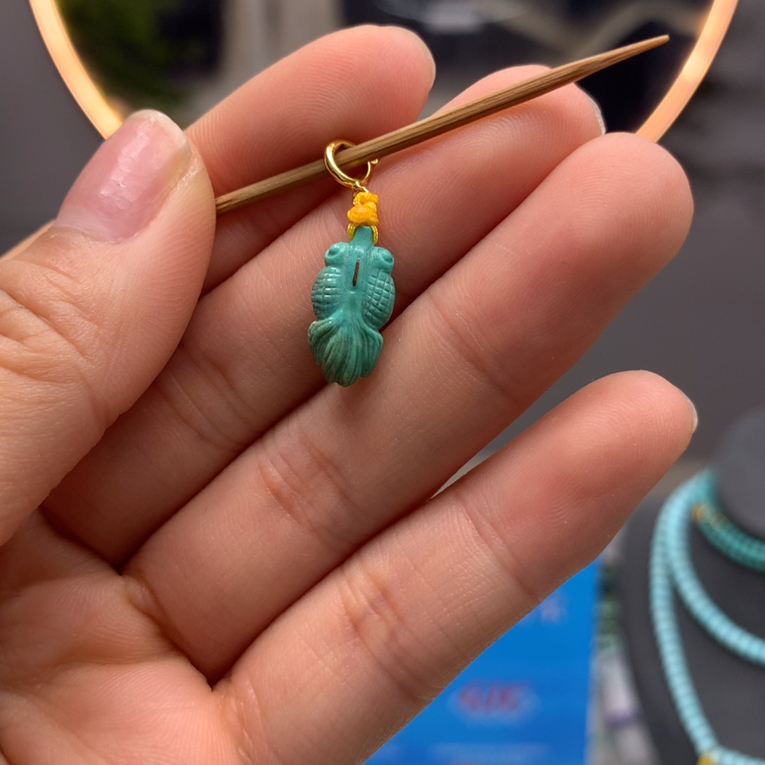 绿松石挂件未镶嵌