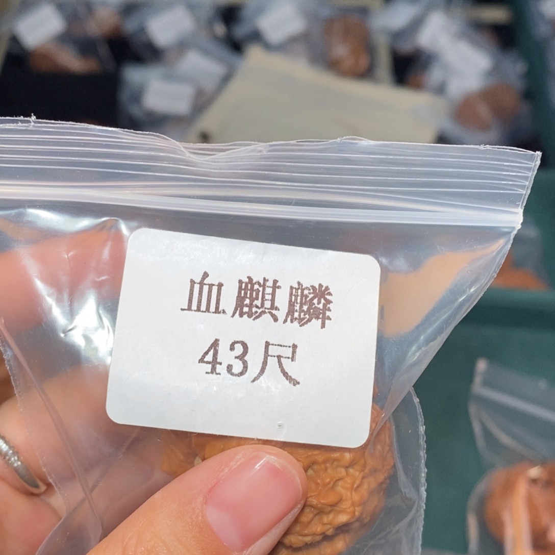 吊坠文玩核桃43血麒麟