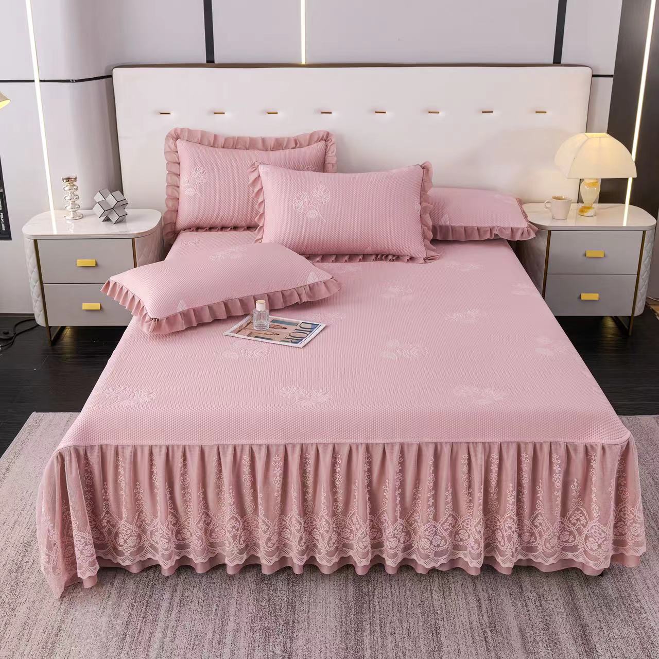 高分子软凉席三件套加厚PE凉感乙伦凉席冰豆豆凉席可机洗8.5斤重