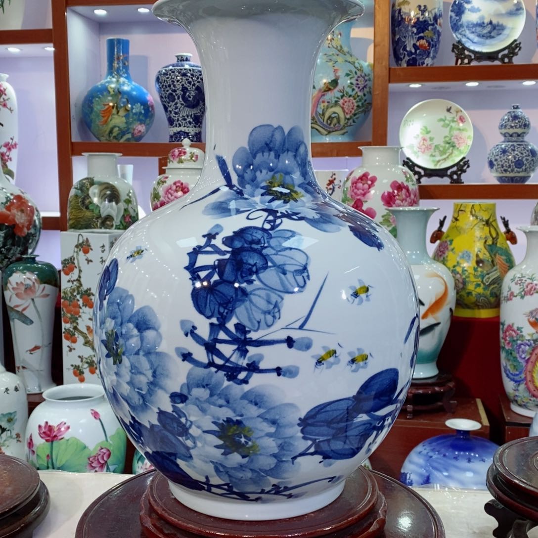 瓶景德镇陶瓷手绘
