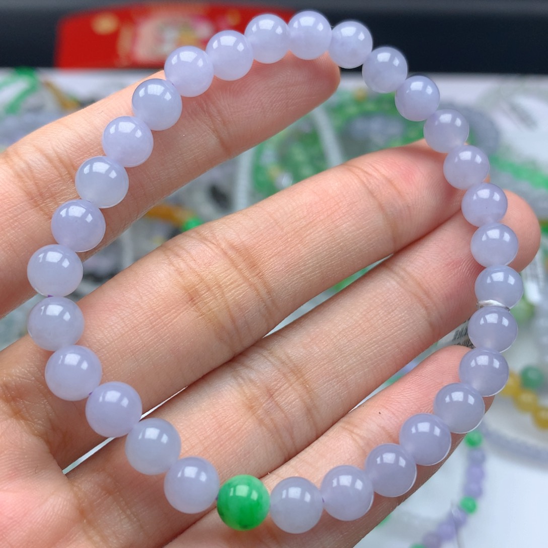 翡翠手链未镶嵌卡