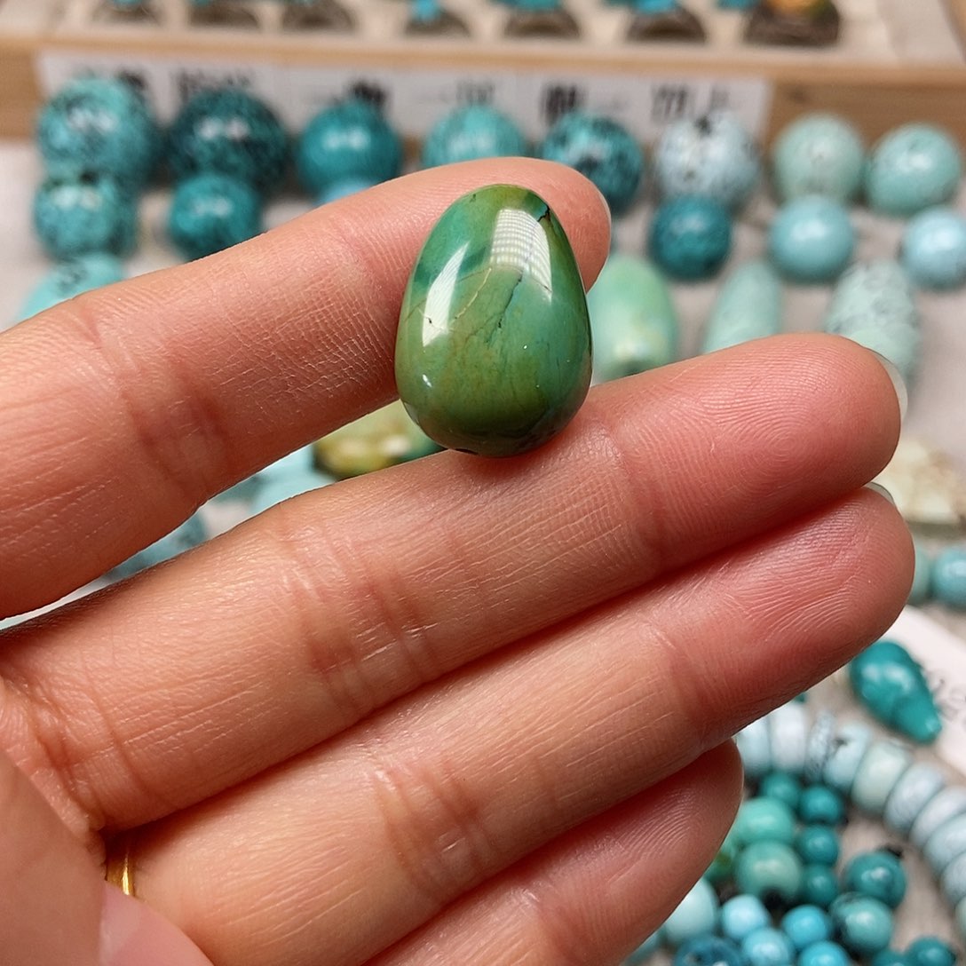 未镶嵌绿松石珠宝半成品