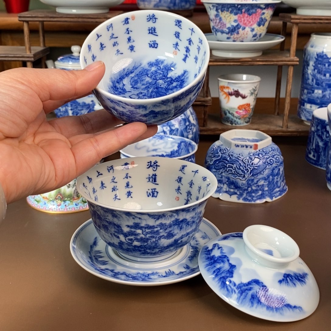 景德镇陶瓷手工手绘