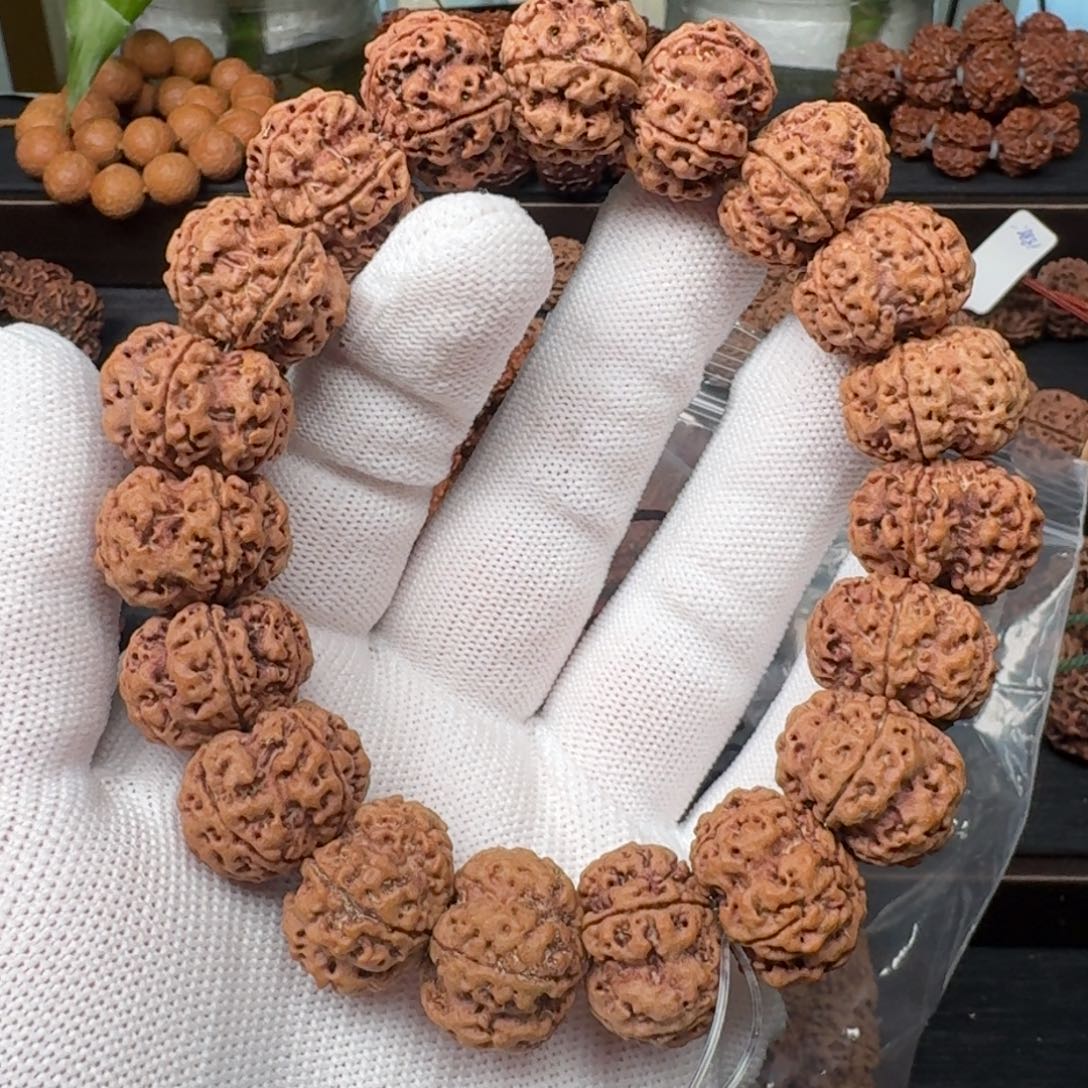 金刚菩提手串20龙鼎梅花（扇面）